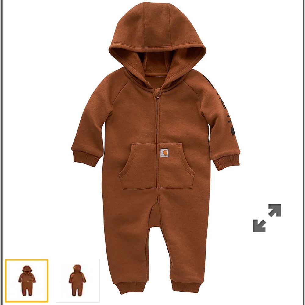BOYS' LONG-SLEEVE FLEECE ZIP FRONT COVERALL (BABY)